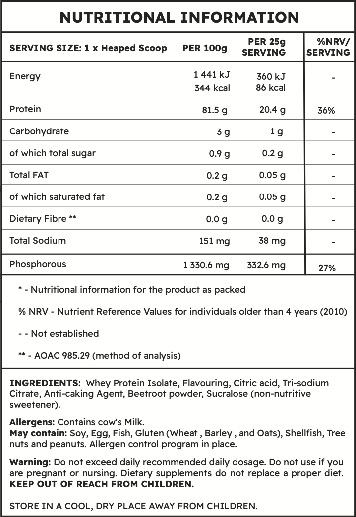 Strawberry Kiwi Clear Whey Protein