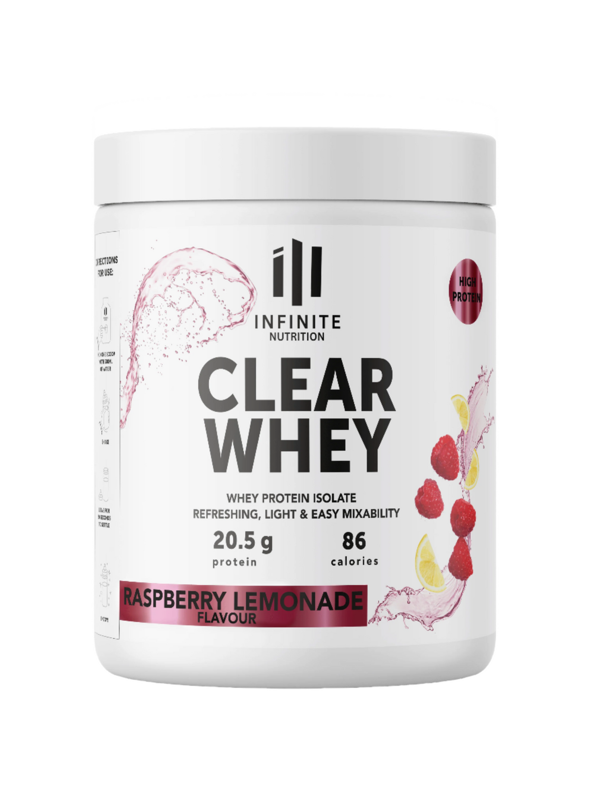 Raspberry Lemonade Clear Whey Protein – Infinite Nutrition